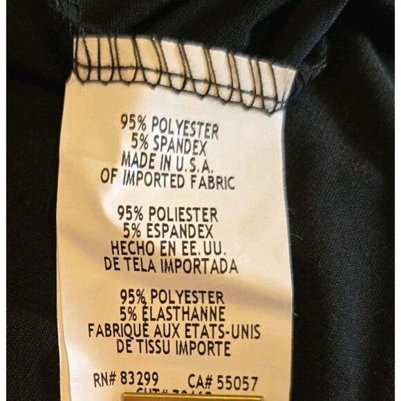 Annalee + Hope Black and White Ruffle Dress Size Medium Lightweight Colorblock - Picture 8 of 10